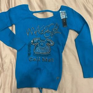 Cyrus Teal Medium Long Sleeve Women’s Shirt